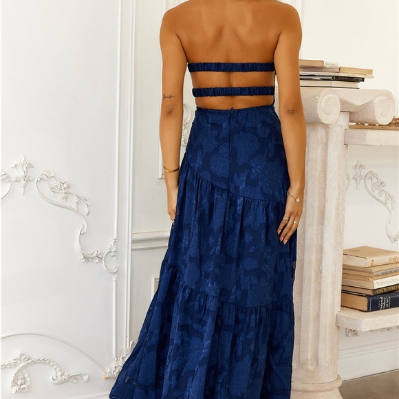 Hello Molly Fashion Revolution Maxi Dress in Navy - Picture 2 of 6